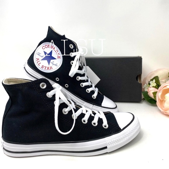 Converse Ctas HI Big Logo Black Women’s Sneakers - Picture 4 of 12
